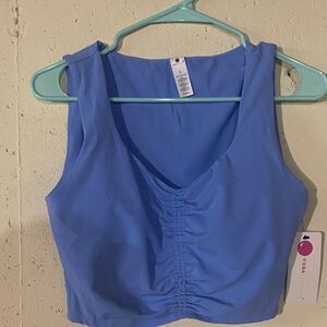 Yogalicious Blue Crop Top Large